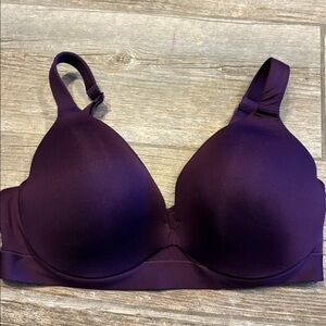 Cacique Lightly Lined Underwire Plunge Bra 38 DDD purple women’s
